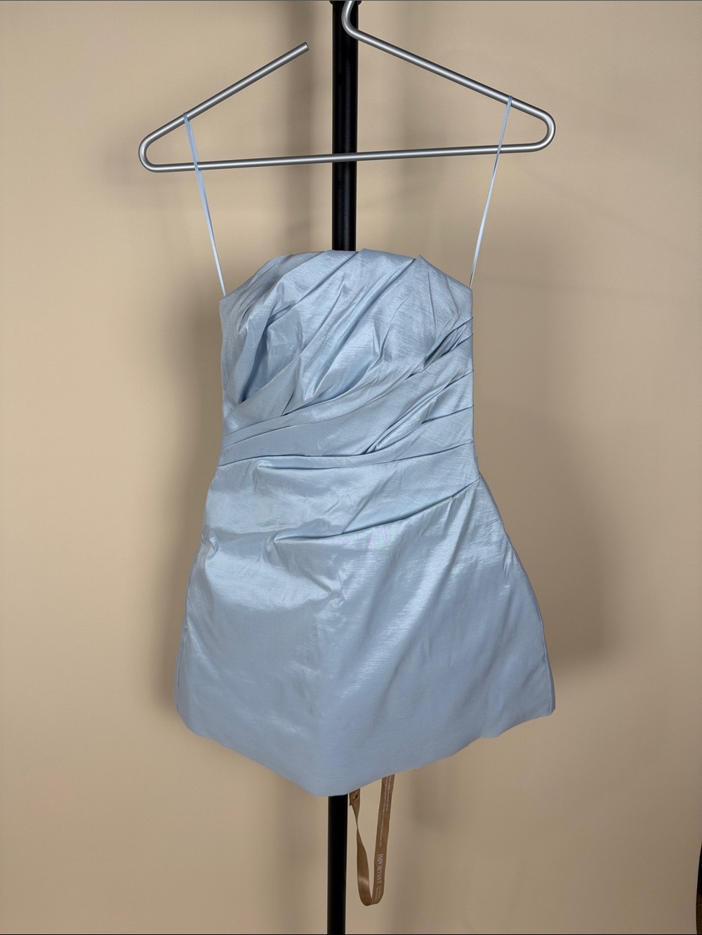 Meshki NWT Leslie Gathered Taffeta Mini Dress